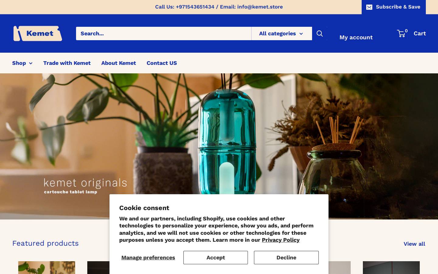 kemet.store homepage screenshot