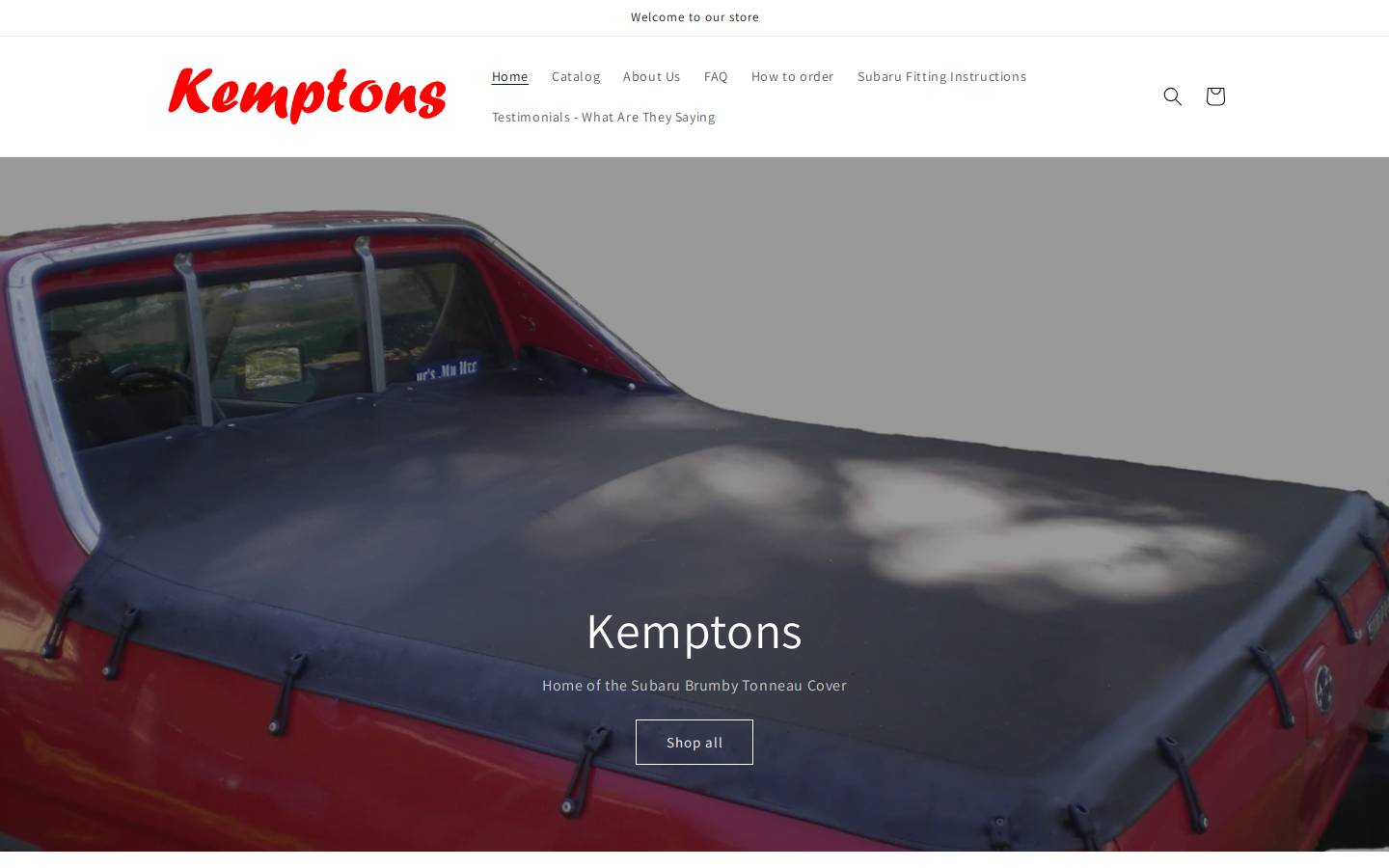 kemptons.com.au homepage screenshot