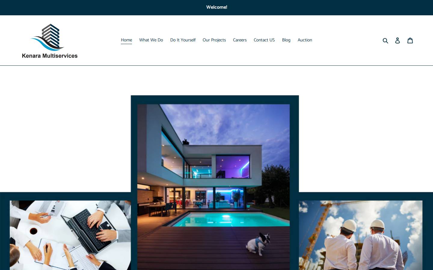 kenaramultiservices.com homepage screenshot
