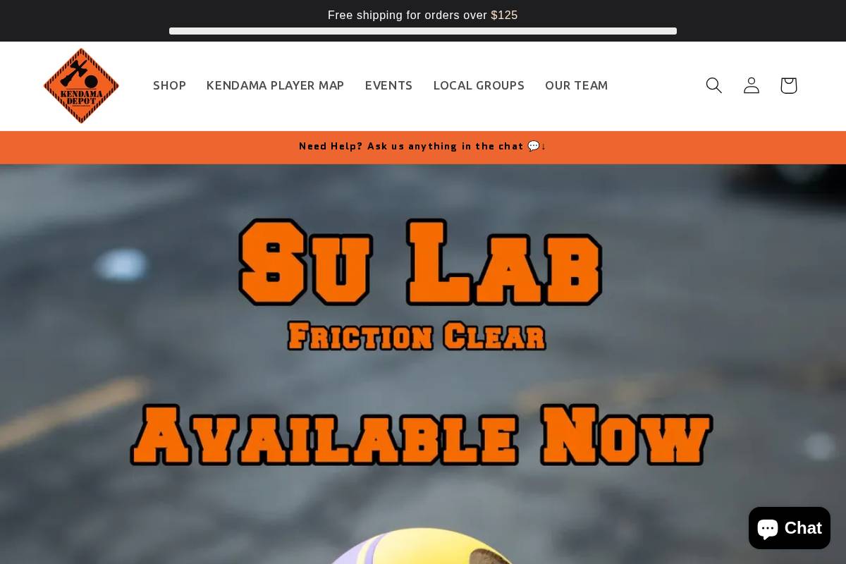 kendamadepot.com homepage screenshot