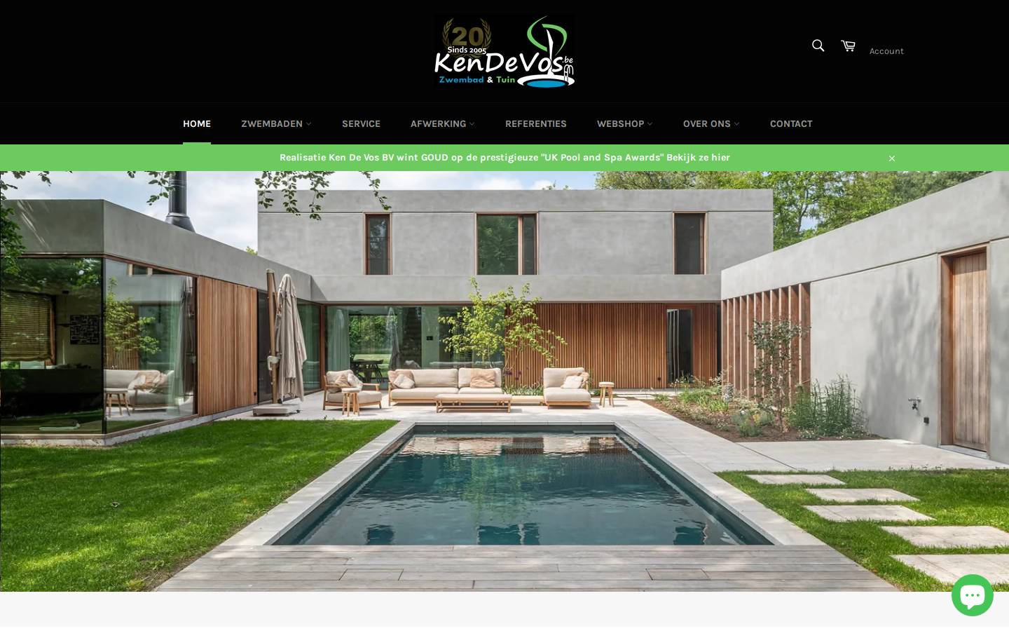 kendevos.be homepage screenshot