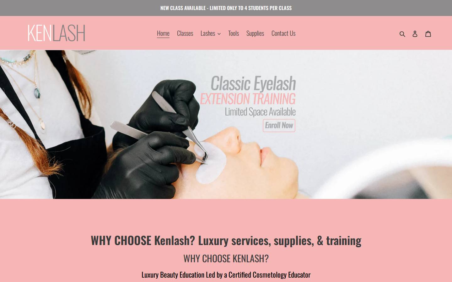 kenlashli.com homepage screenshot