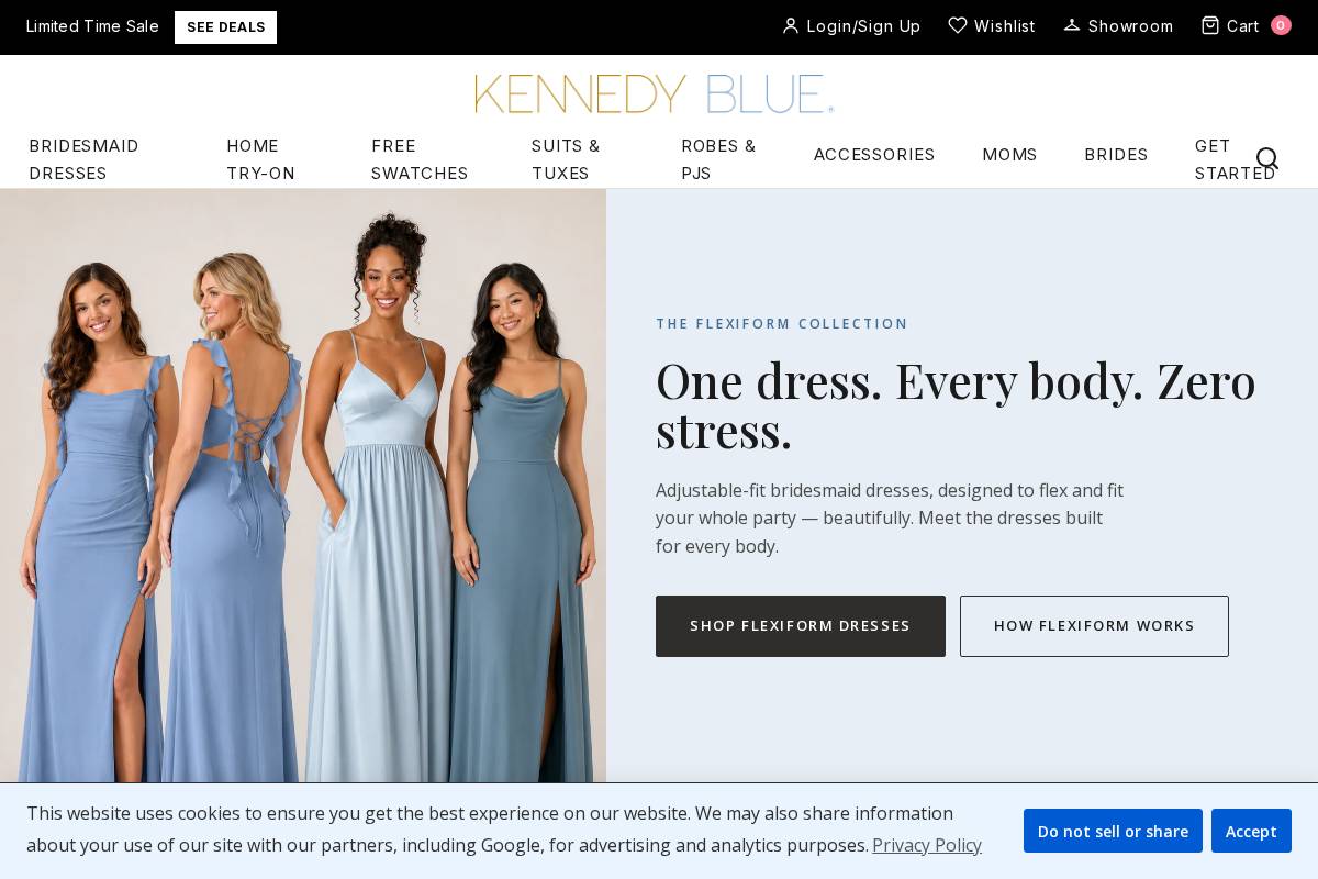 Kennedy Blue homepage screenshot