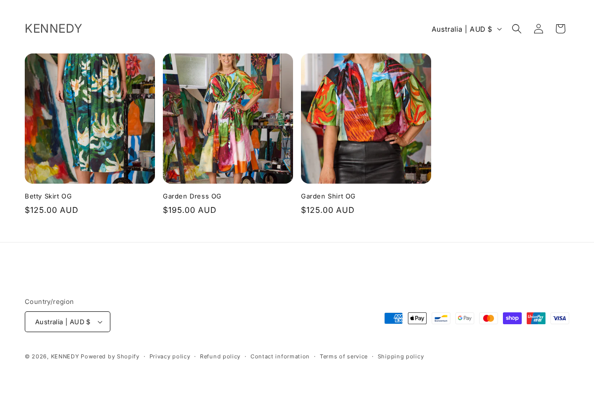 KENNEDY homepage screenshot