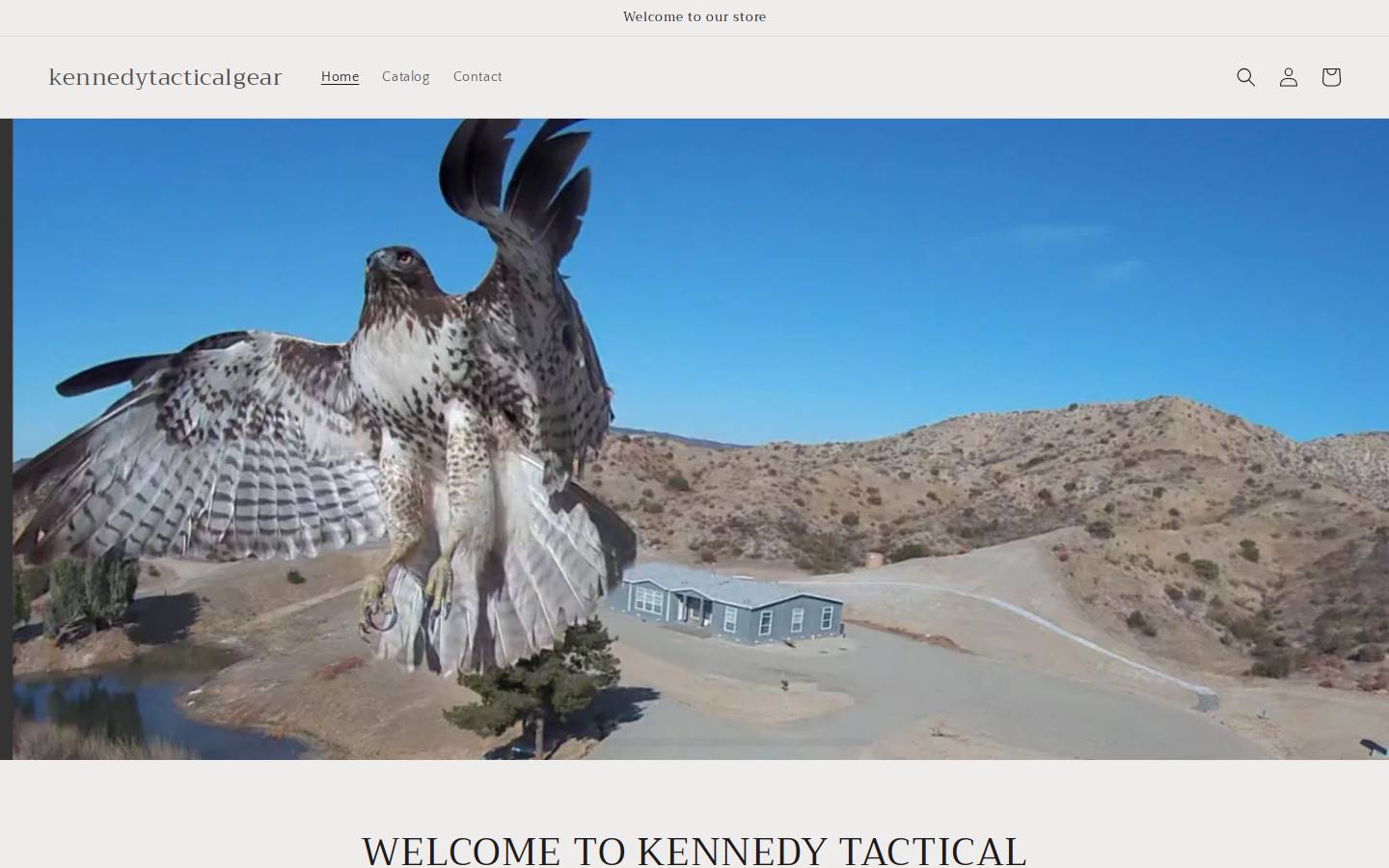 kennedytacticalgear.com homepage screenshot