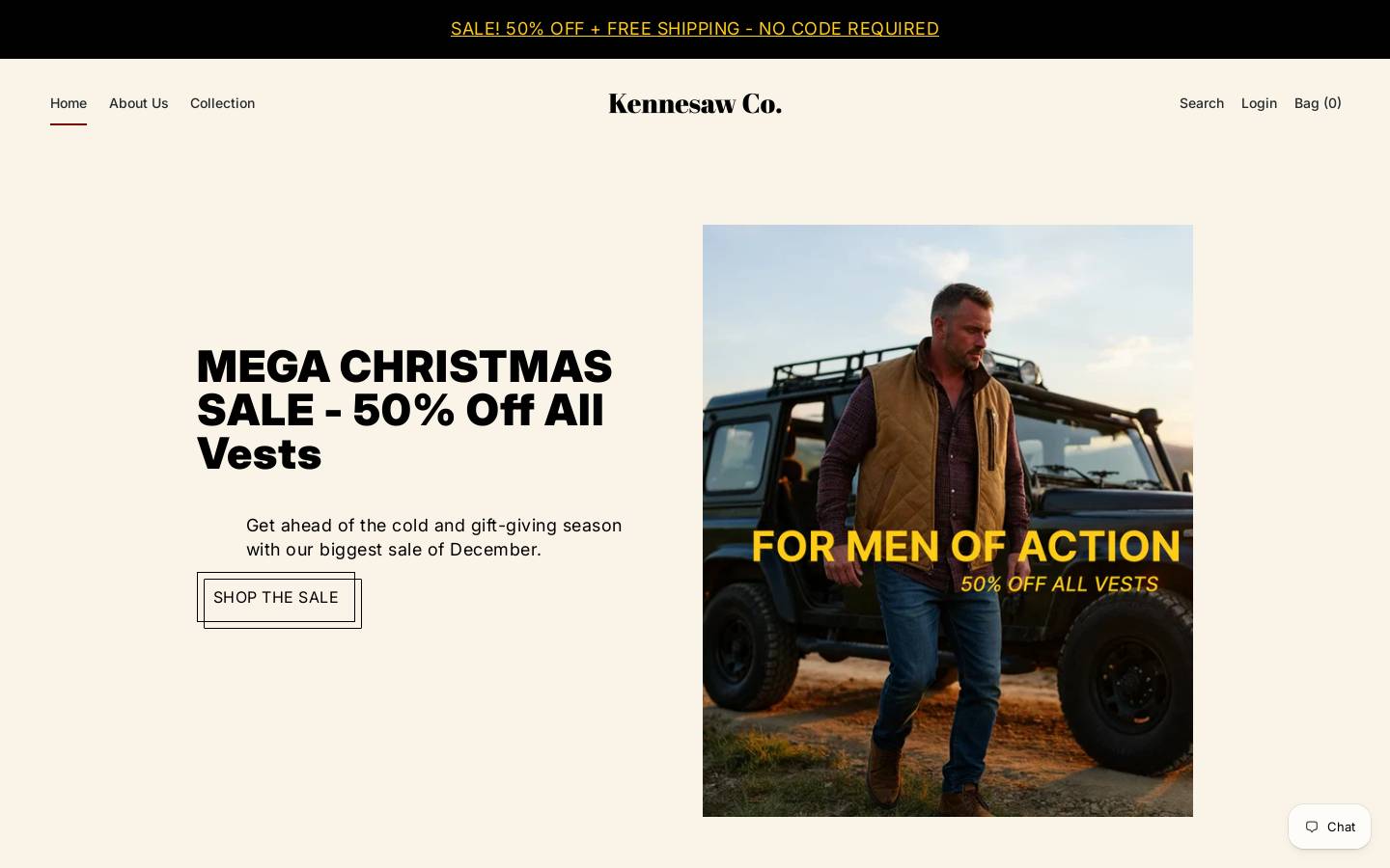 kennesawco.com homepage screenshot