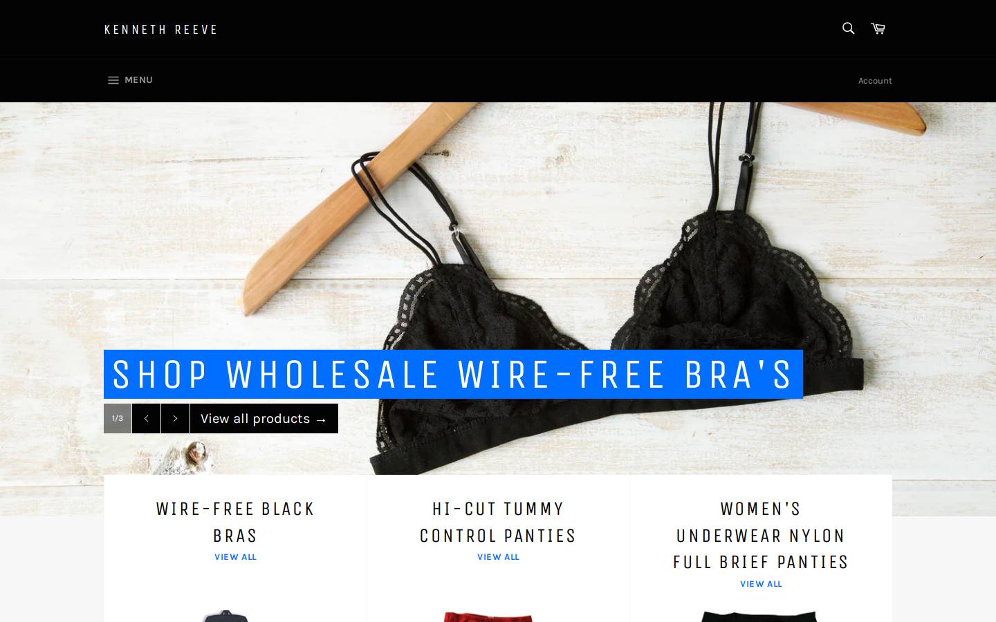 kennethreeveny.com homepage screenshot