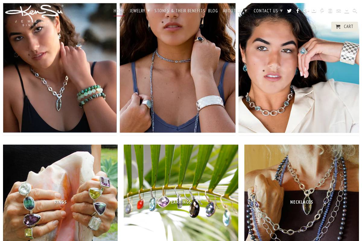 kensujewelry.com homepage screenshot