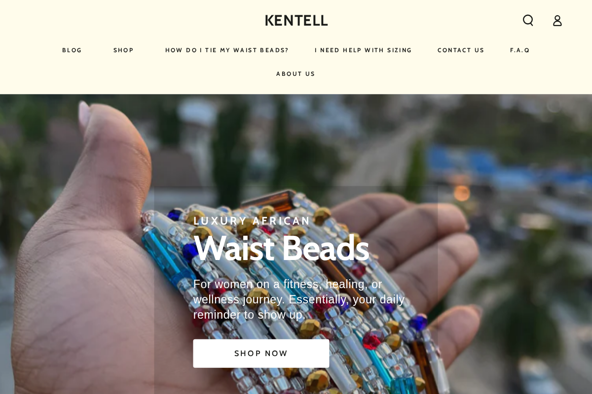 KENTELL homepage screenshot
