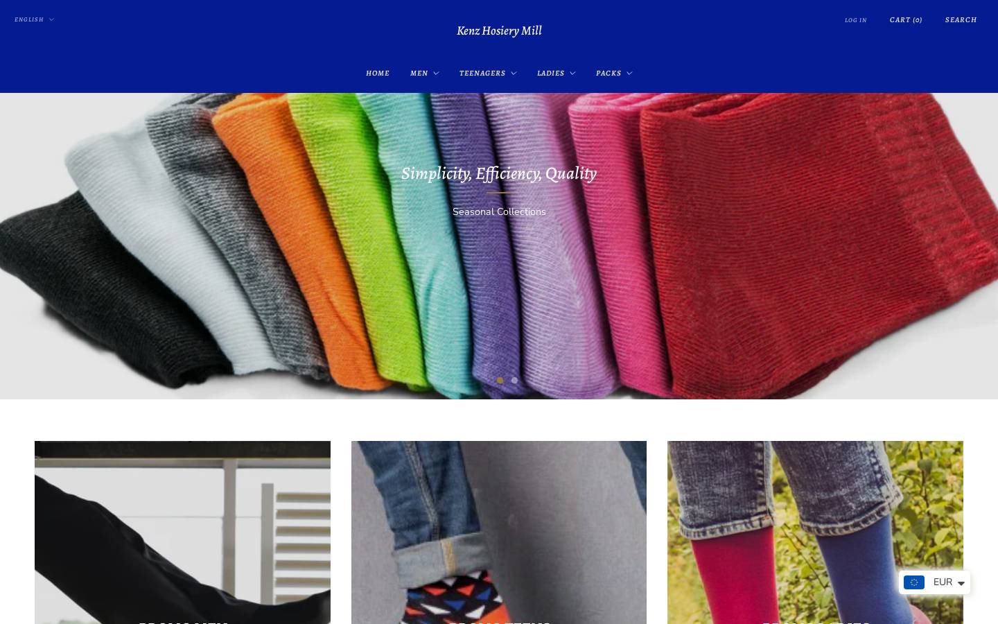 kenzhosierymill.com homepage screenshot