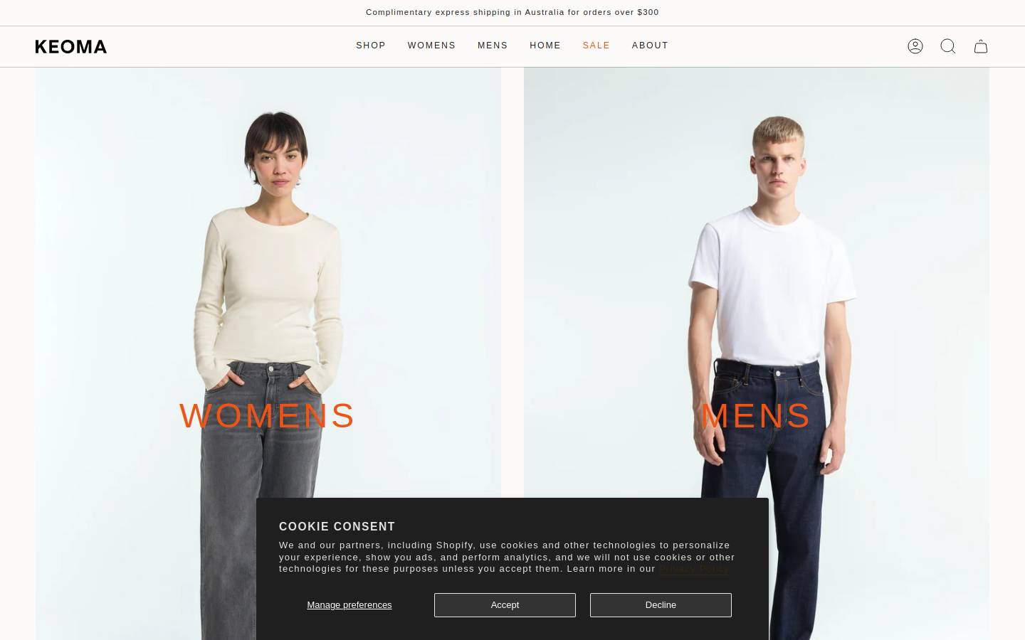 keoma.com.au homepage screenshot