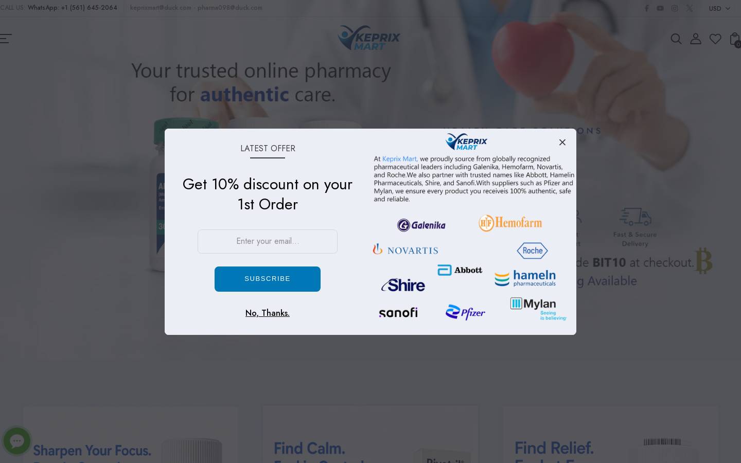 keprixmart.com homepage screenshot