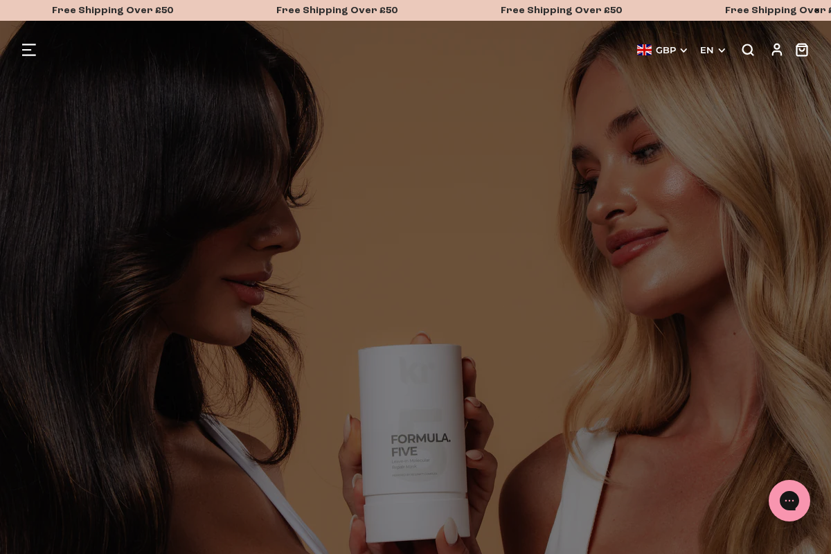 Keratinrevolution homepage screenshot