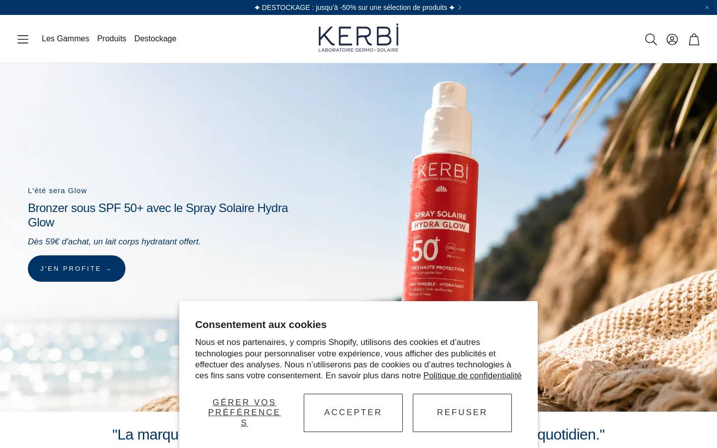 Kerbi homepage screenshot