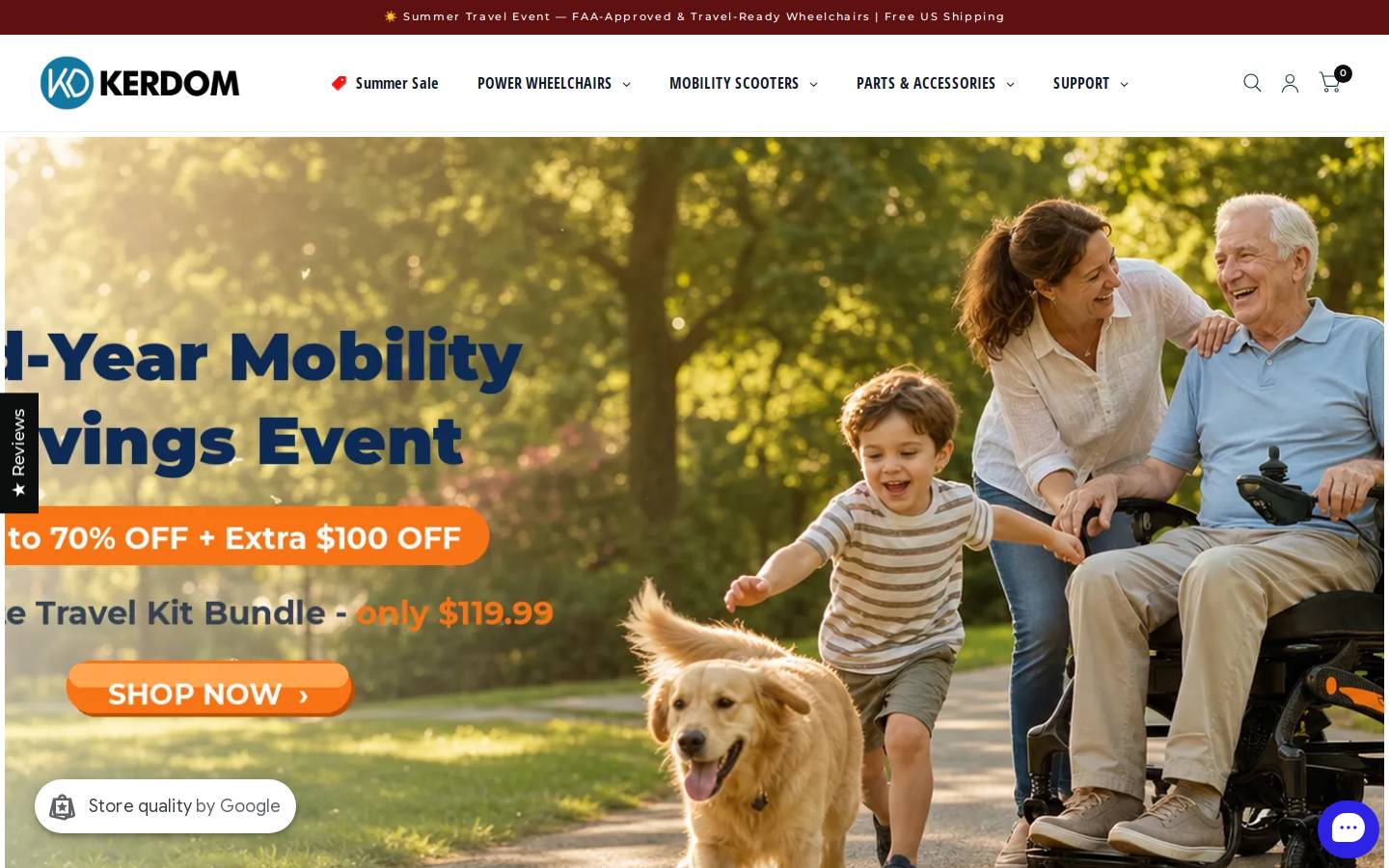 Kerdom homepage screenshot