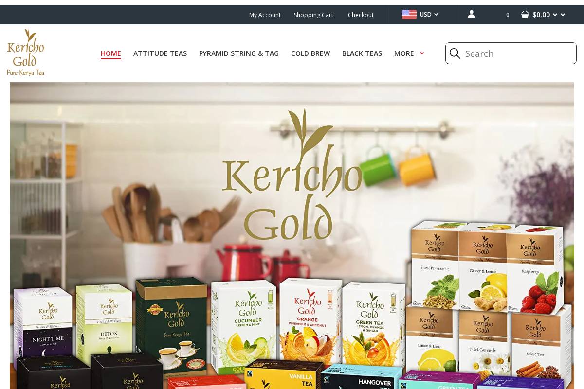 kerichogoldteas.com homepage screenshot