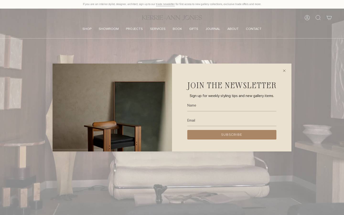 kerrieannjones.com homepage screenshot