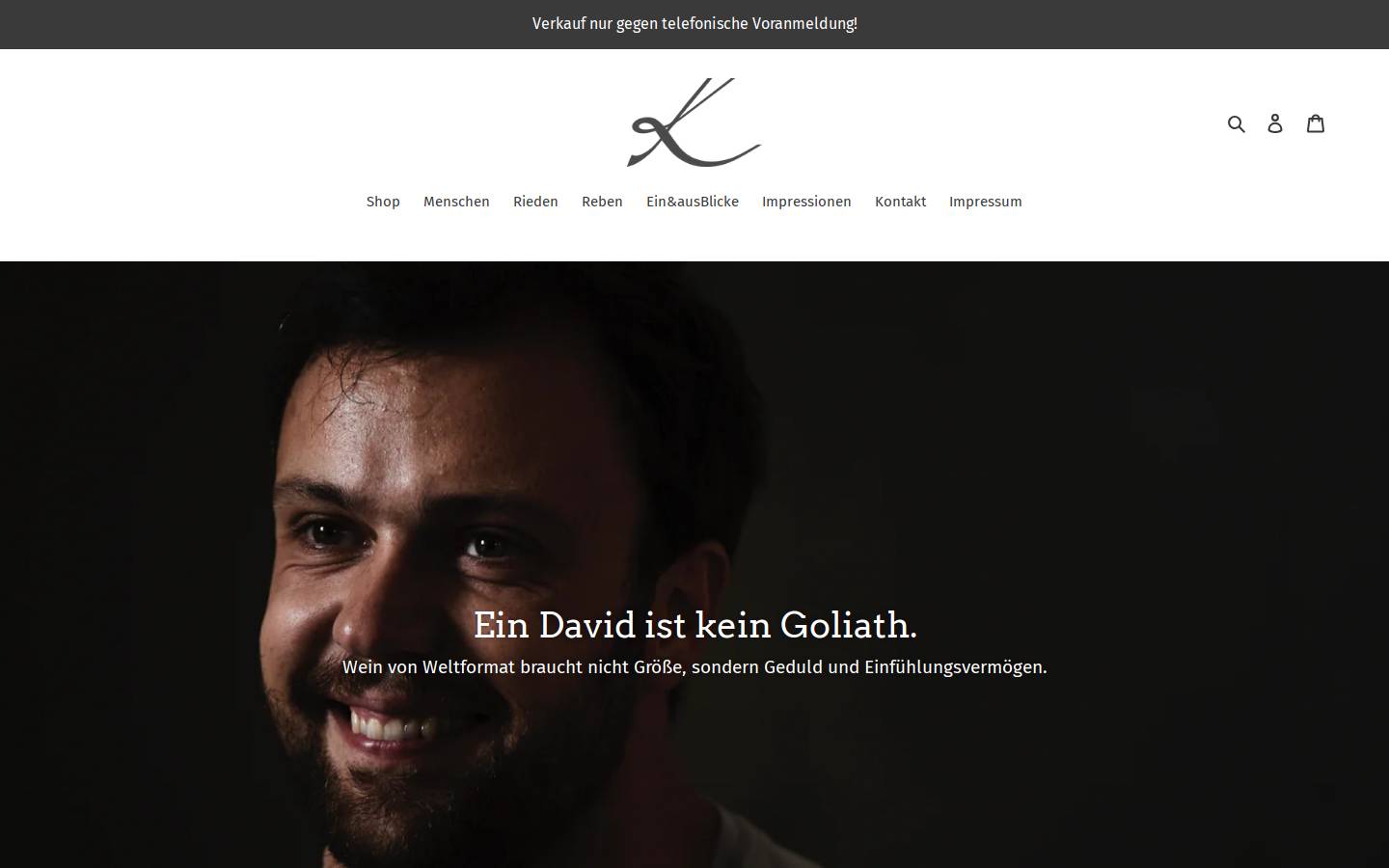 kerschbaum.wine homepage screenshot