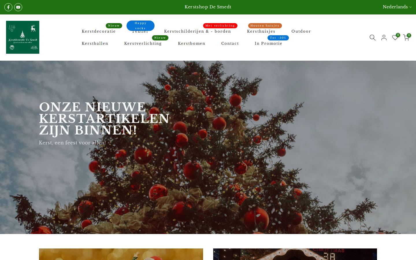 kerstshopdesmedt.be homepage screenshot