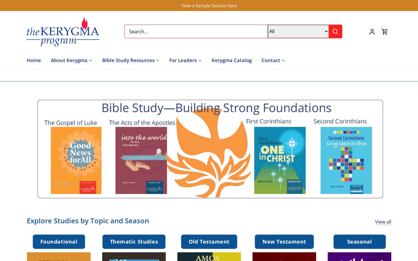 kerygmaprogram.com homepage screenshot