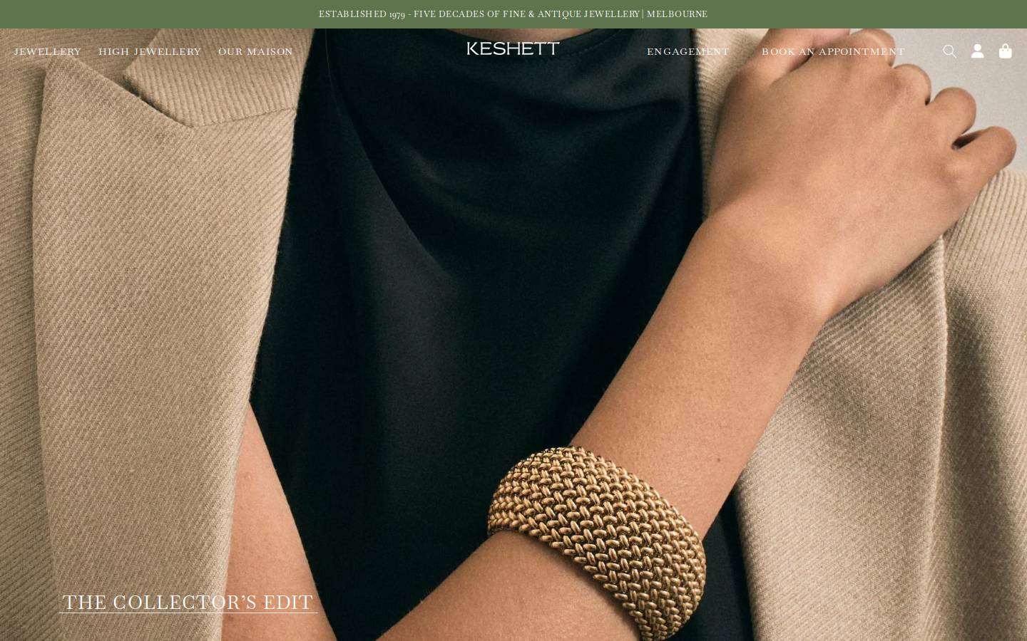 Keshett homepage screenshot