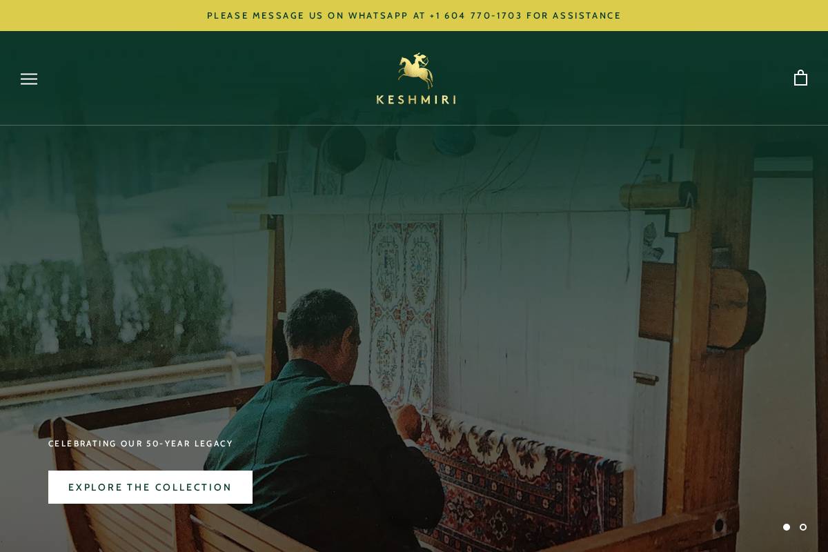 keshmiri.ca homepage screenshot