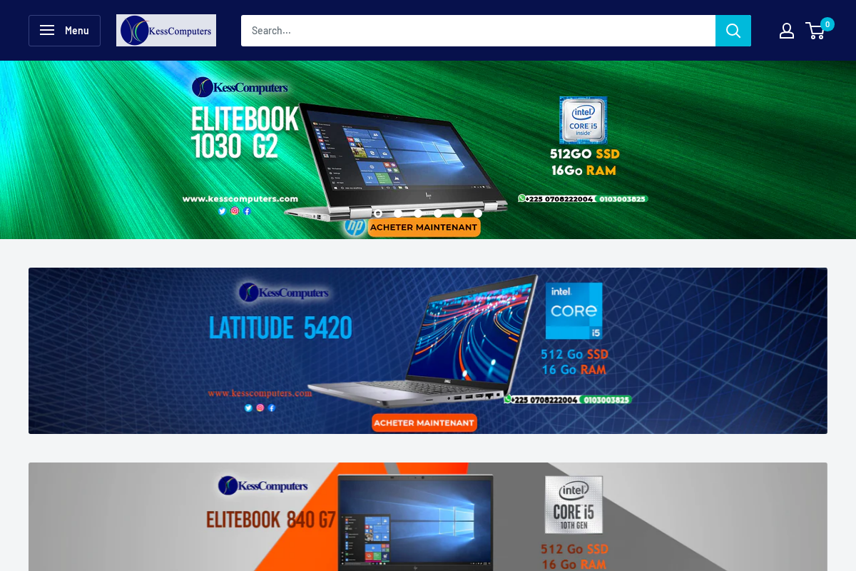 KessComputers homepage screenshot