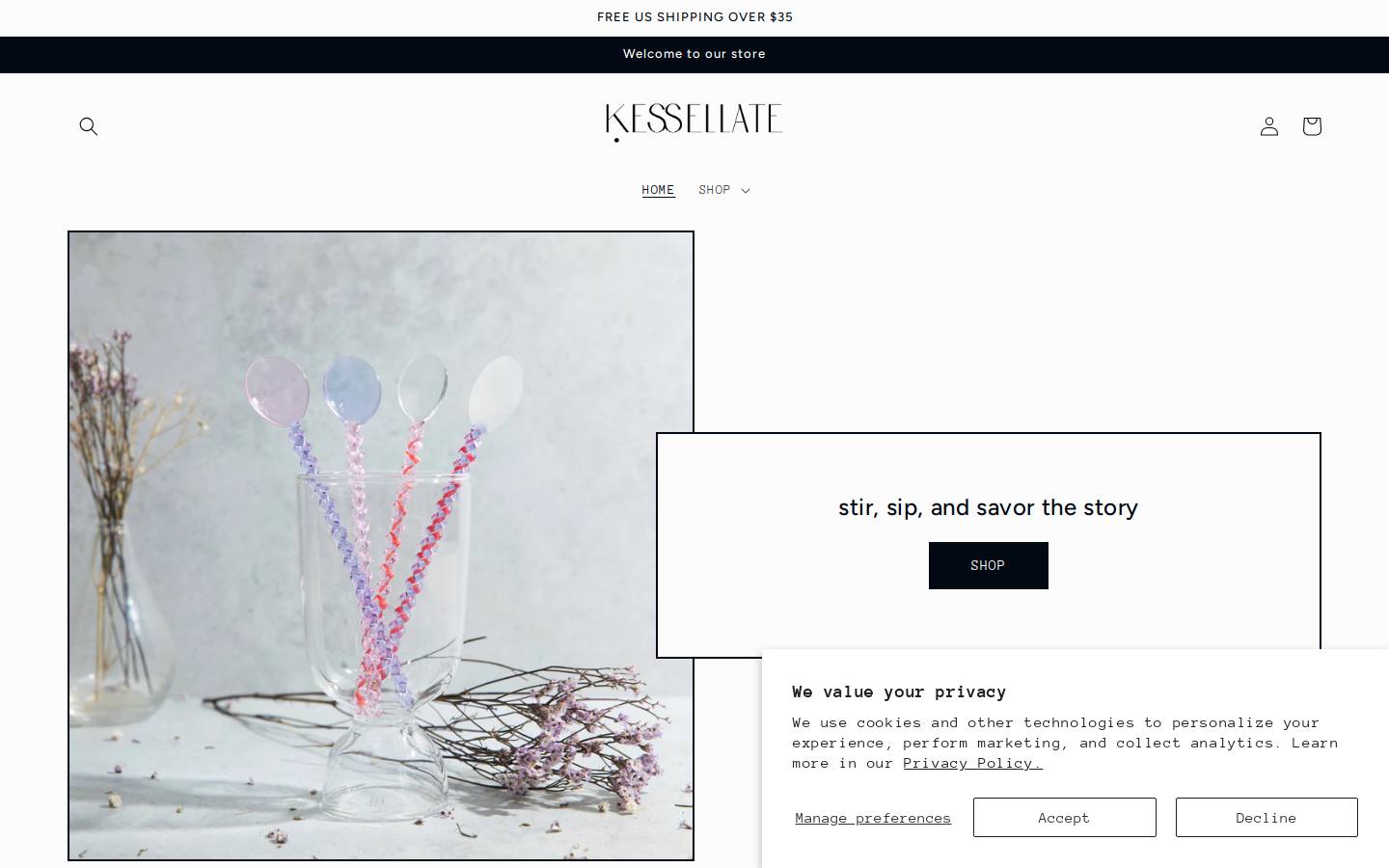 kessellate.com homepage screenshot