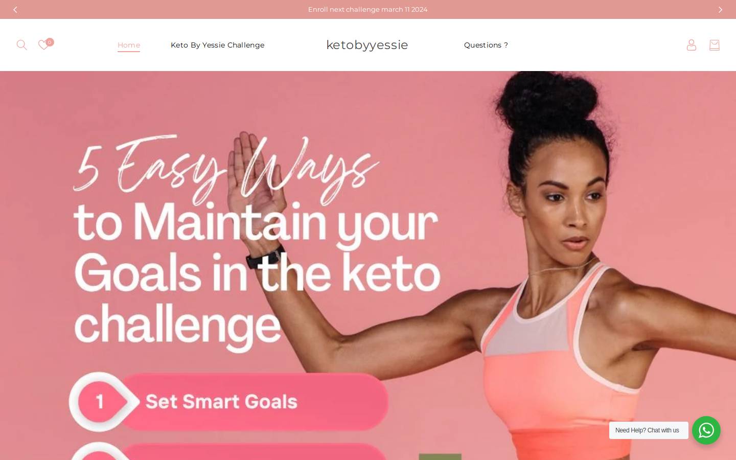 ketobyyessie.com homepage screenshot