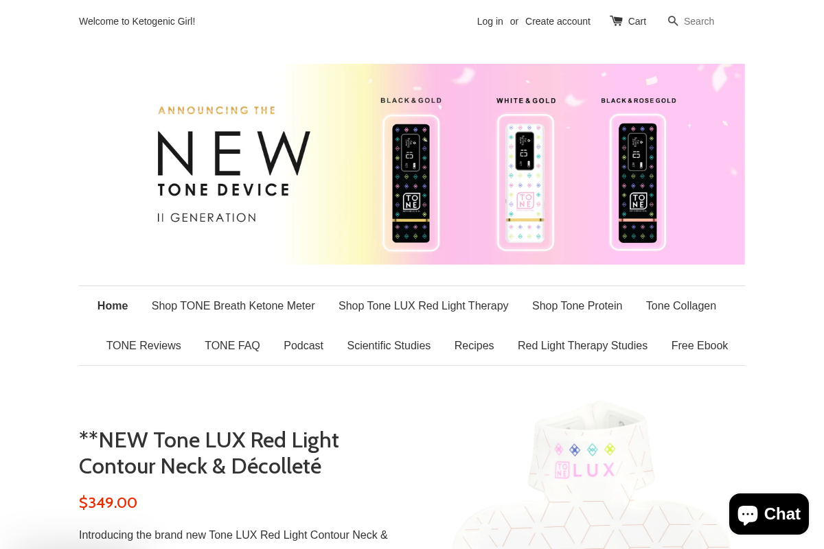 Ketogenic Girl homepage screenshot