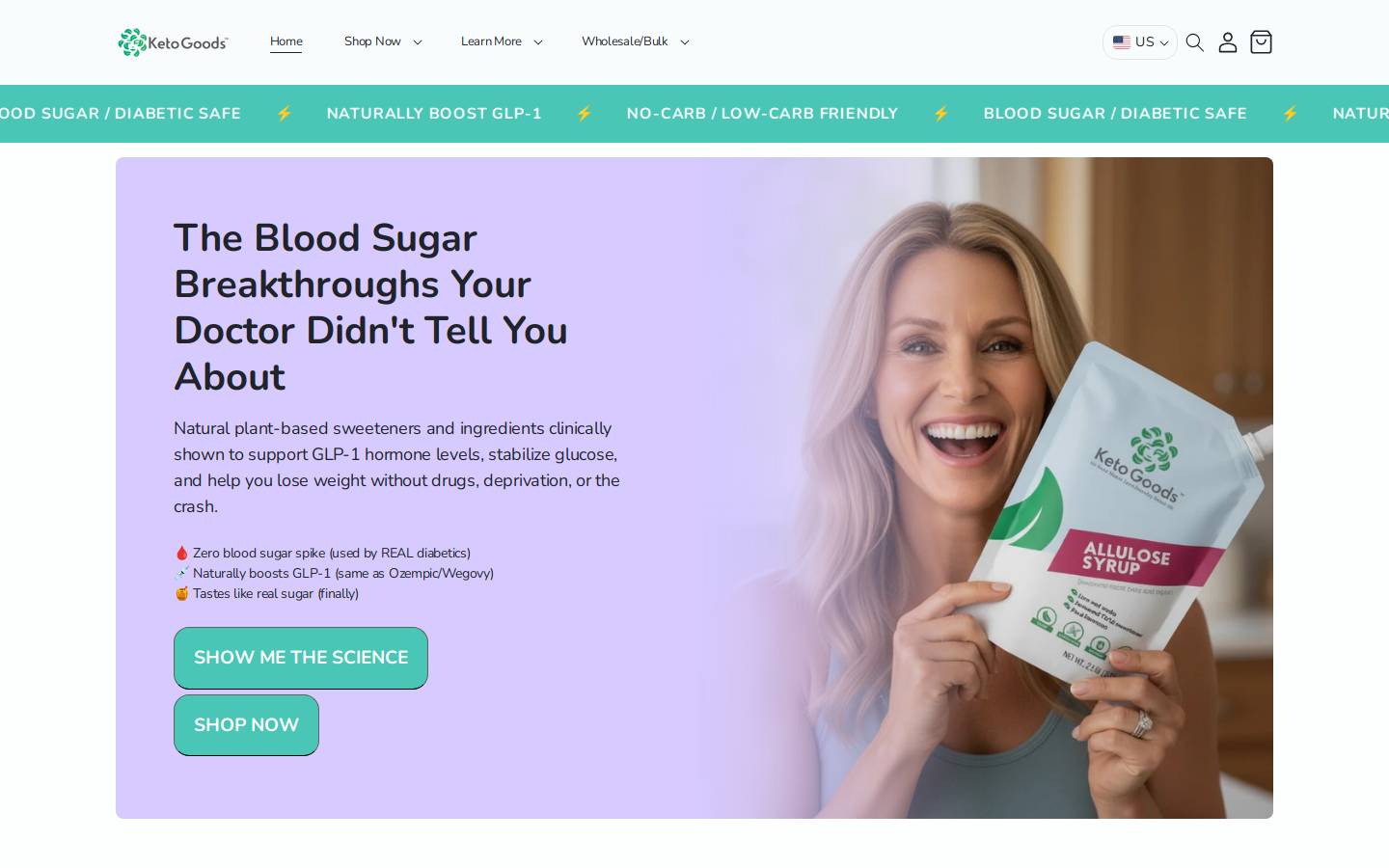 ketogoods.com homepage screenshot