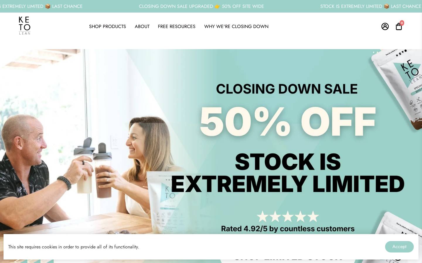 ketolean.com.au homepage screenshot