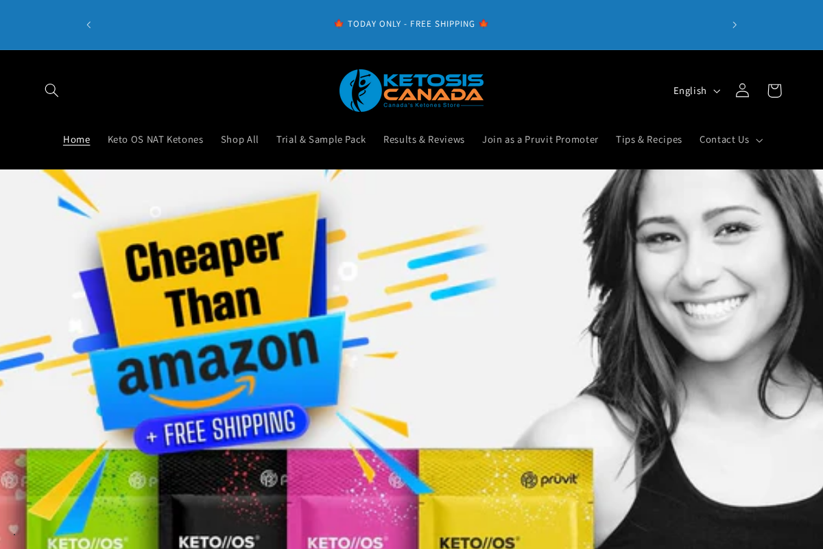 Ketosis Canada homepage screenshot