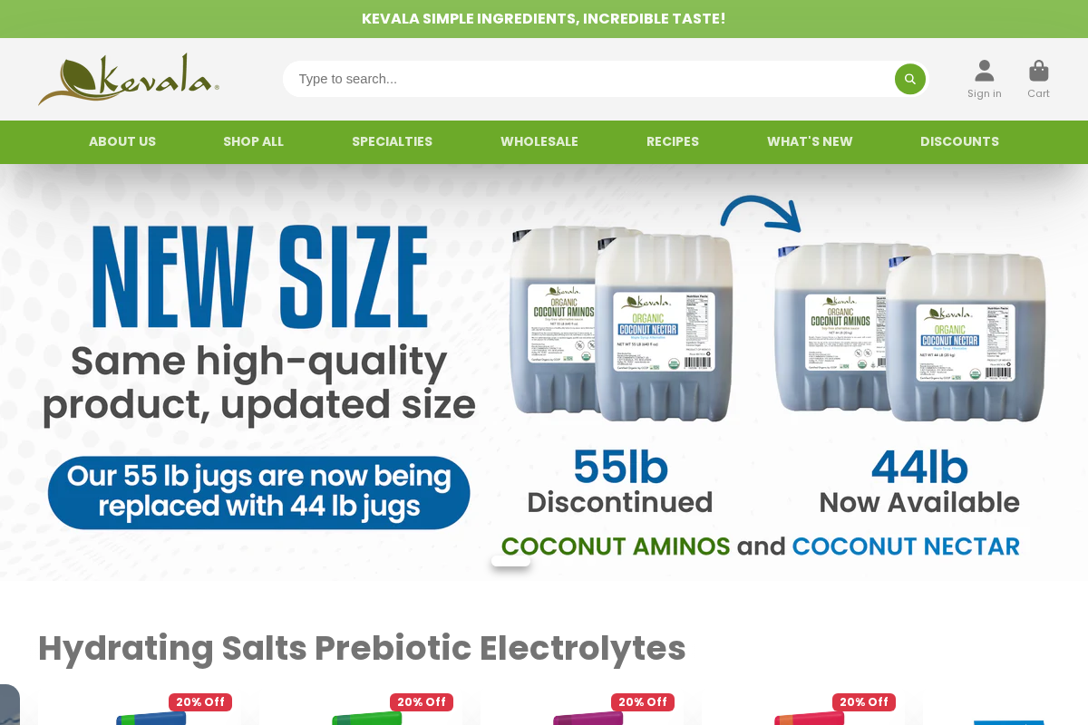 kevala.net homepage screenshot