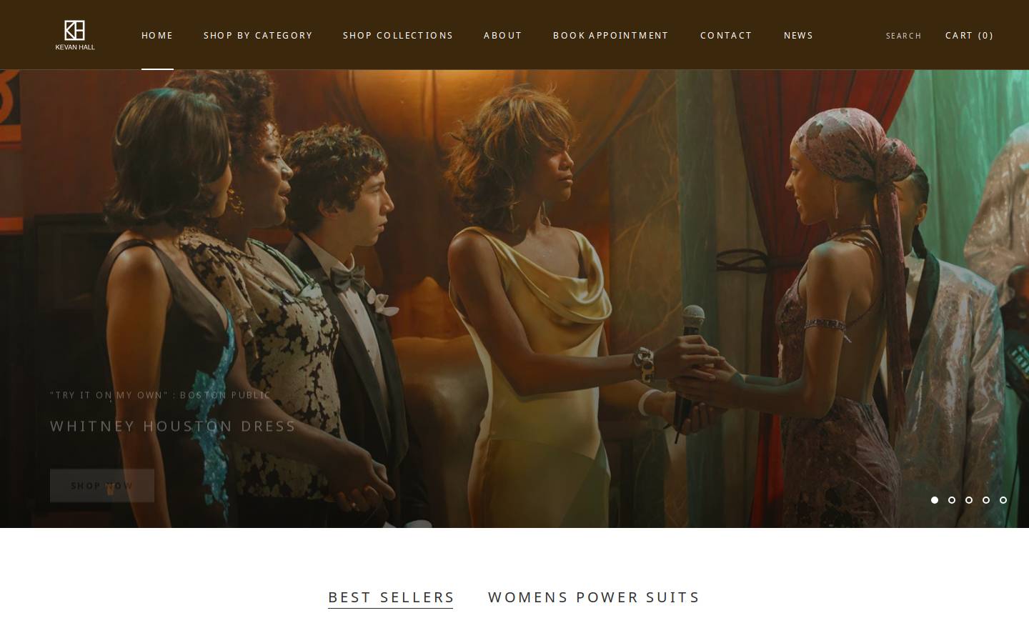 kevanhalldesigns.com homepage screenshot