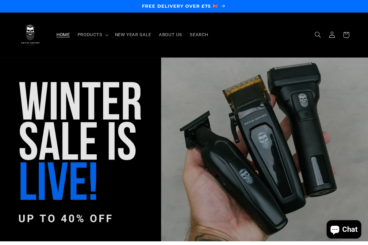 Kevinjunior homepage screenshot