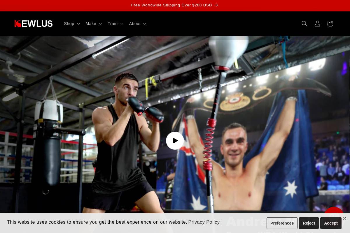 kewlus.com homepage screenshot