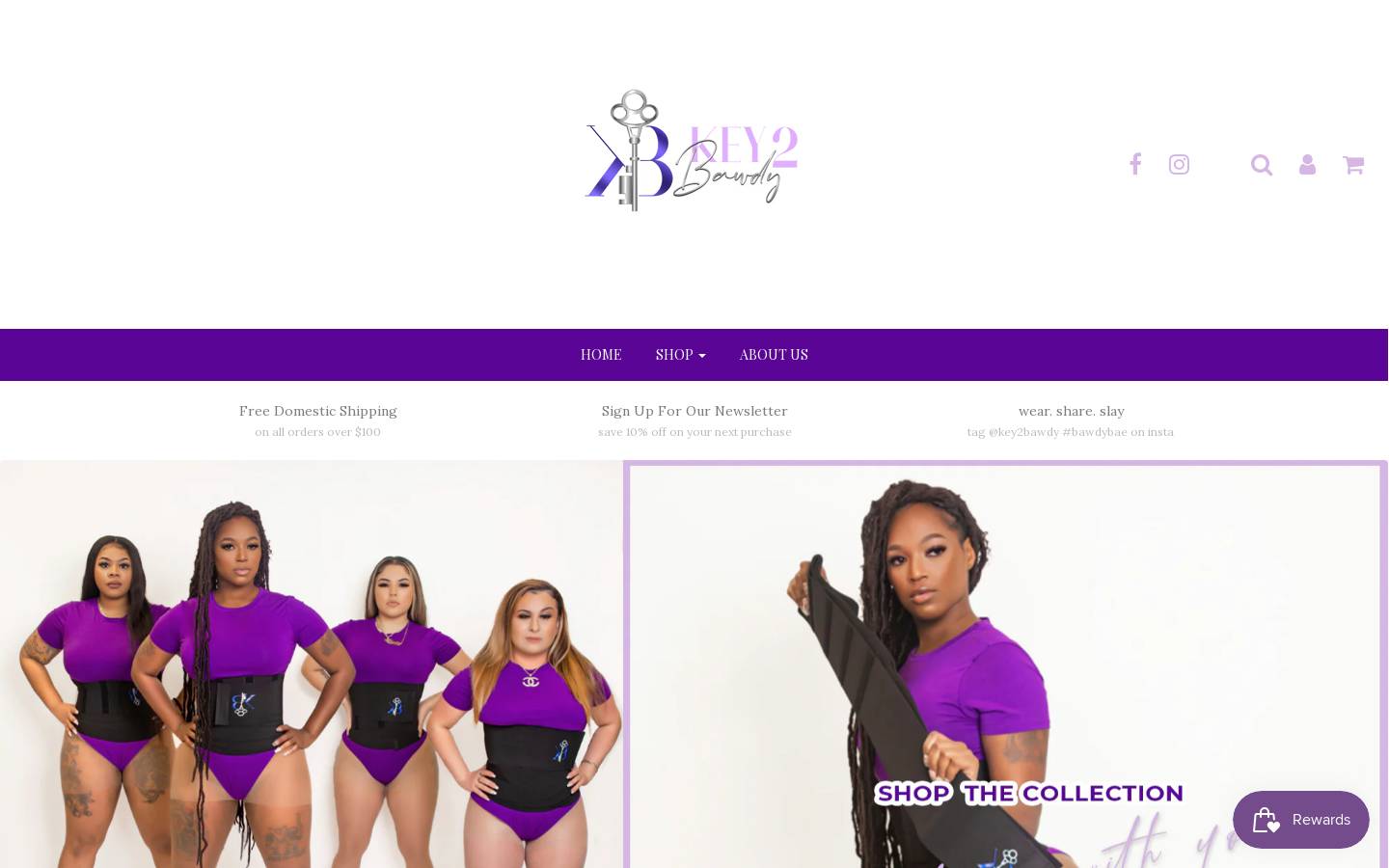 key2bawdy.com homepage screenshot