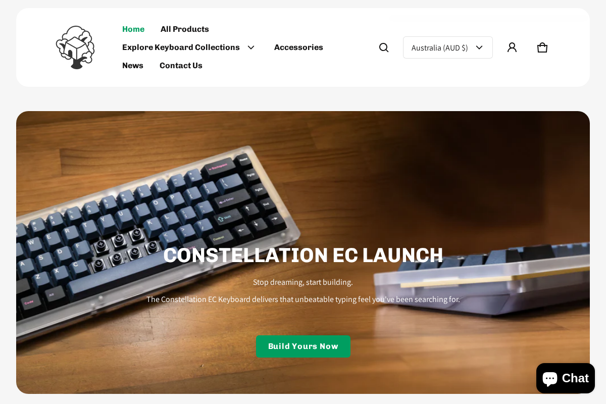 Keyboard Treehouse homepage screenshot