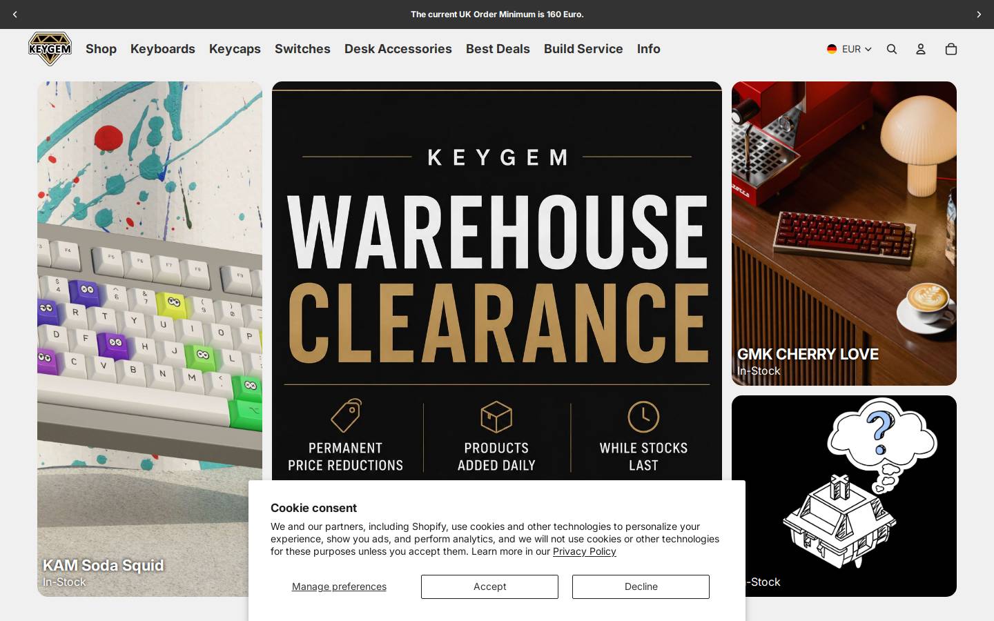 KEYGEM homepage screenshot