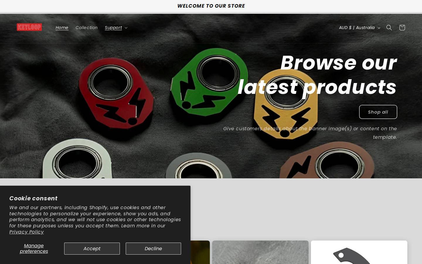 Keyloop homepage screenshot