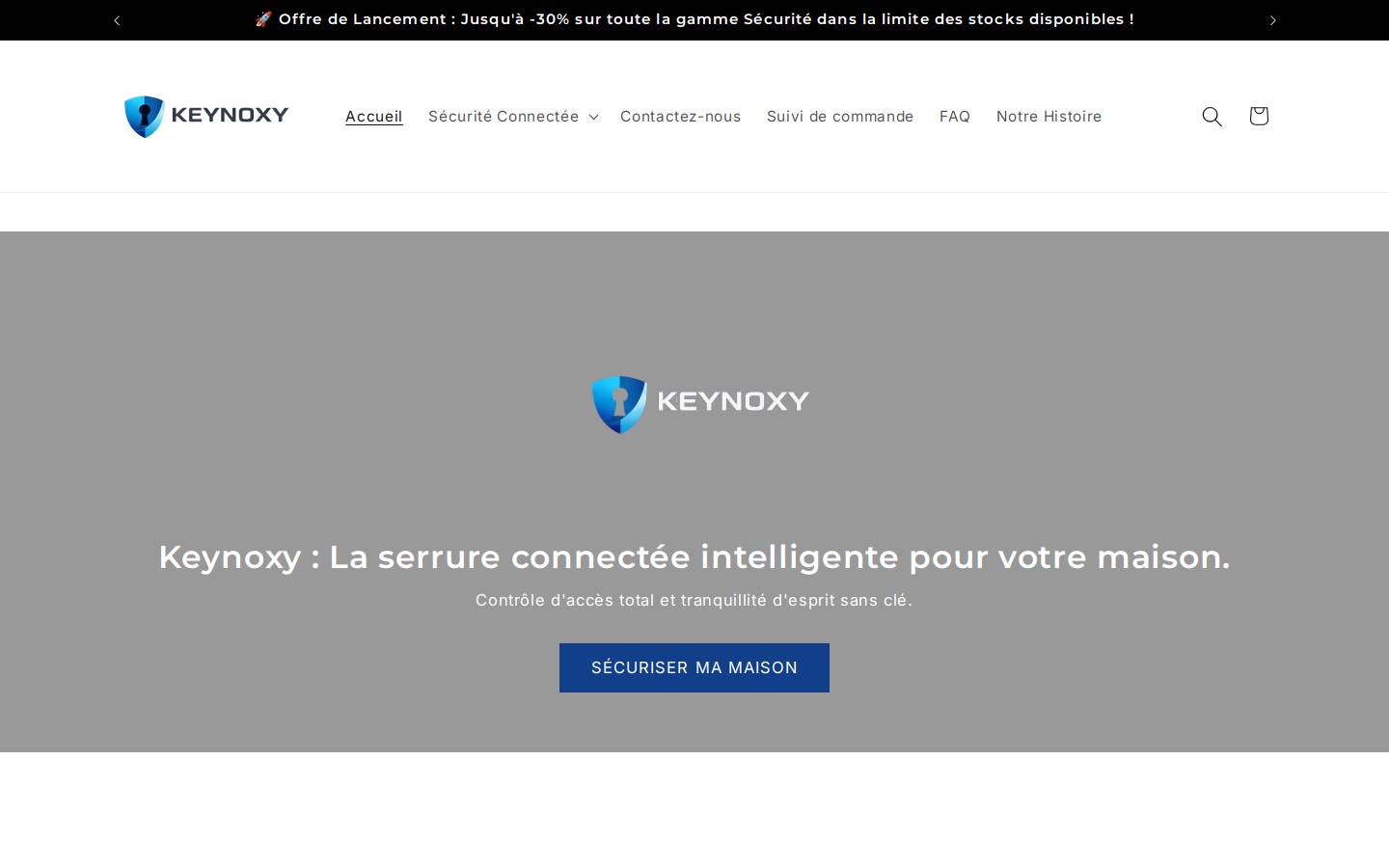 keynoxy.com homepage screenshot