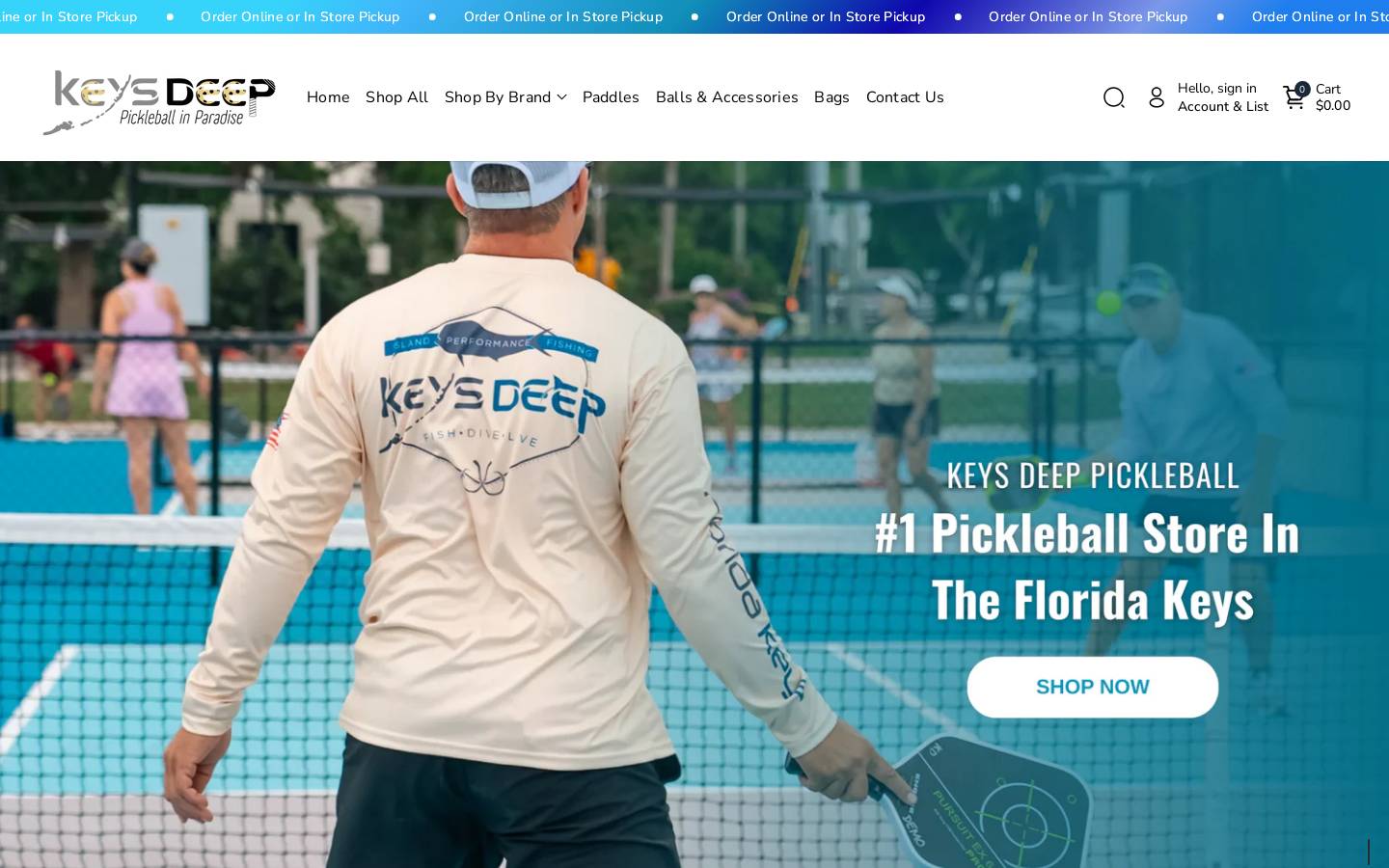 keysdeeppickleball.com homepage screenshot
