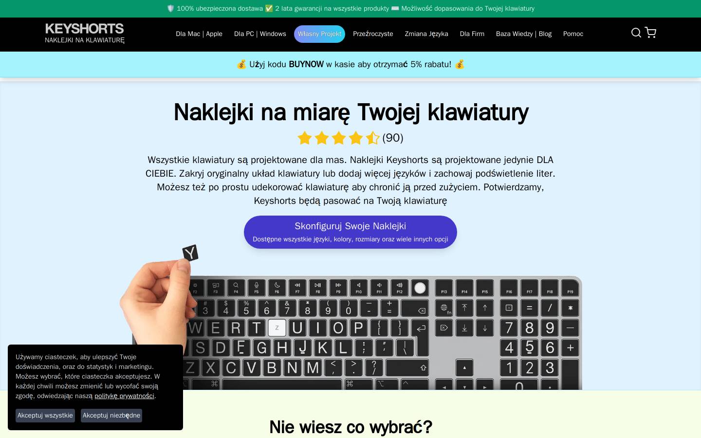 Keyshorts homepage screenshot