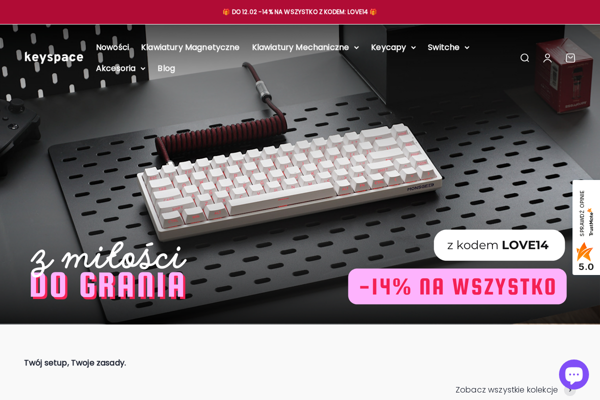 Keyspace Store homepage screenshot