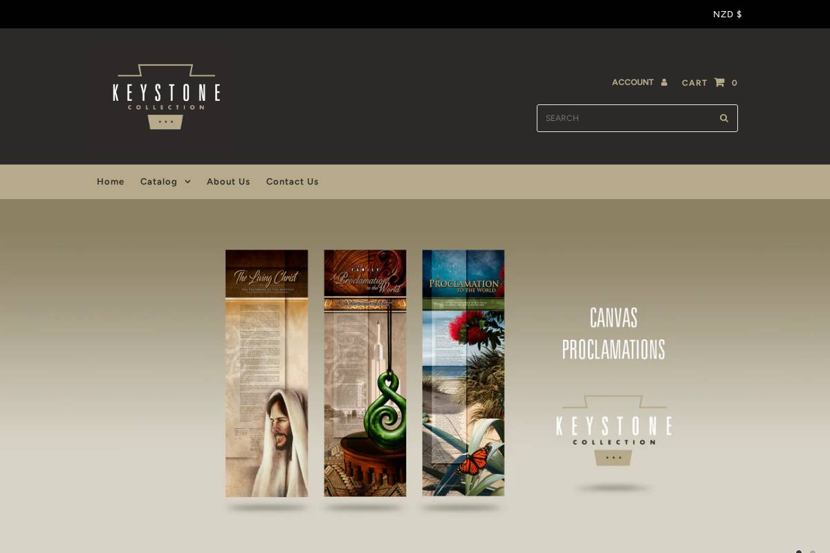 keystonecollection.store homepage screenshot