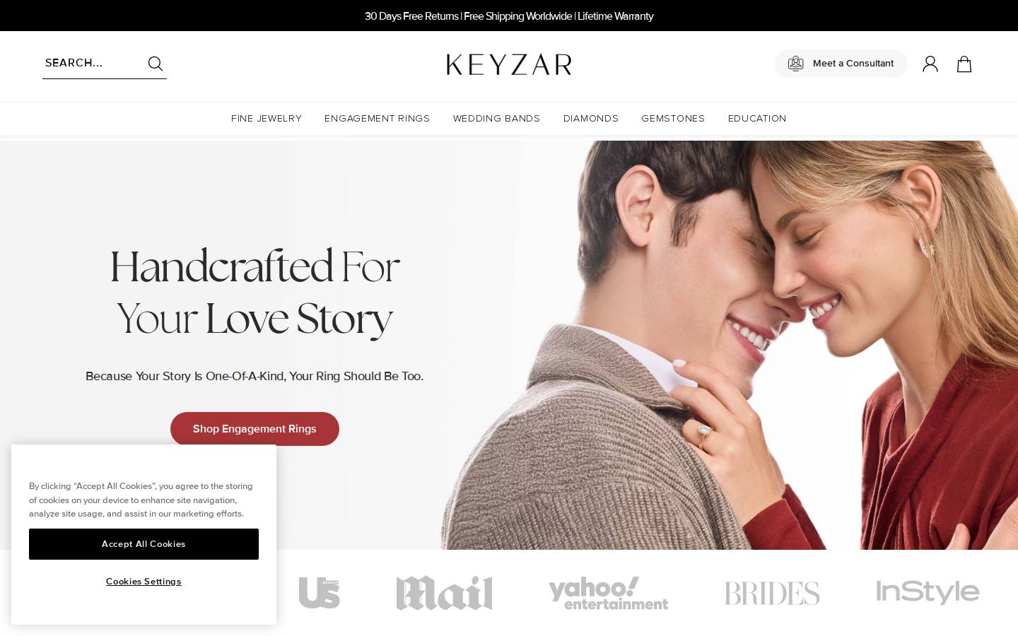 keyzarjewellry.org homepage screenshot