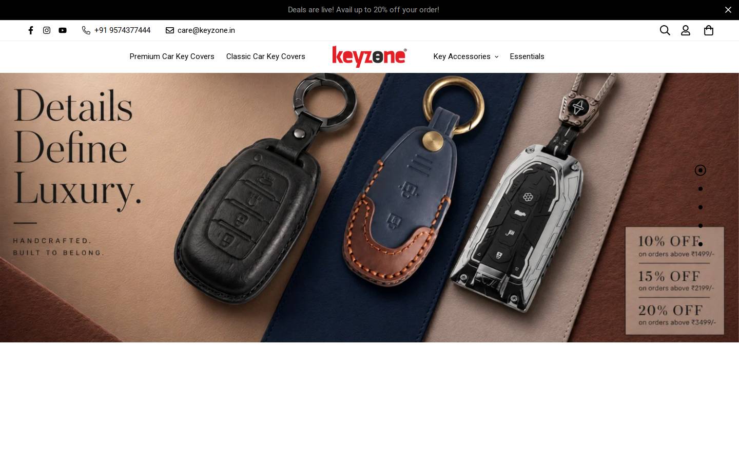 keyzone.in homepage screenshot