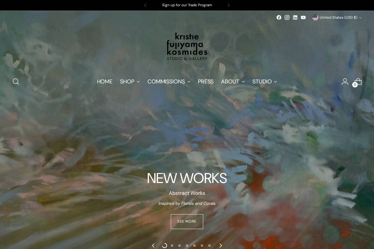 KRISTIEKOSMIDES homepage screenshot