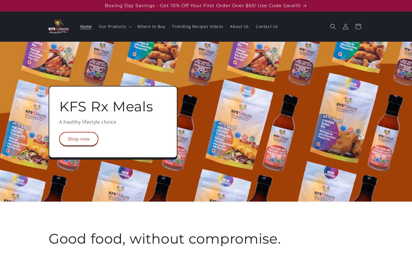 kfsrxmeals.com homepage screenshot